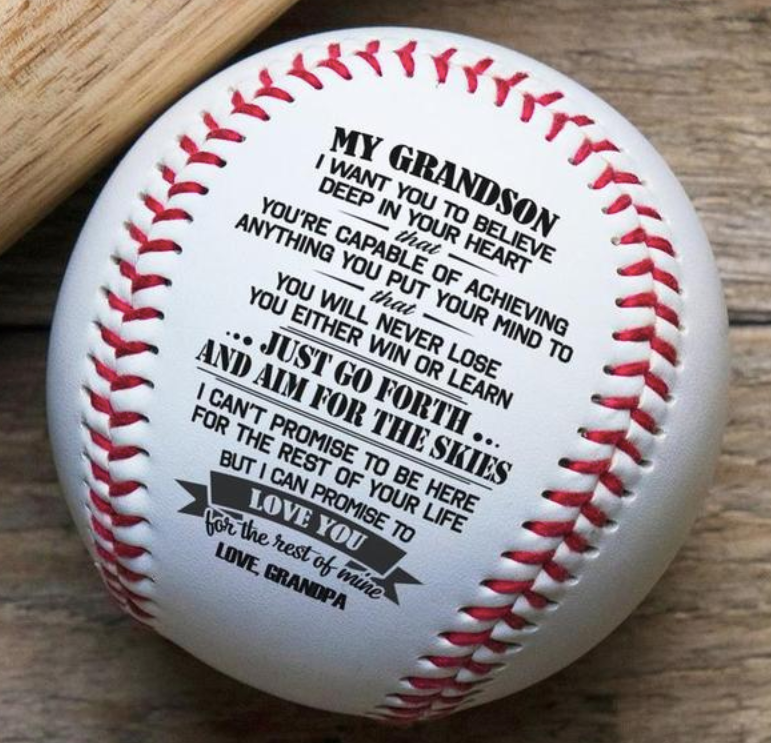 Hard Baseball Safety Ball Training Solid Ball Kids dealsniper-net Grandpa to Grandson 9inch