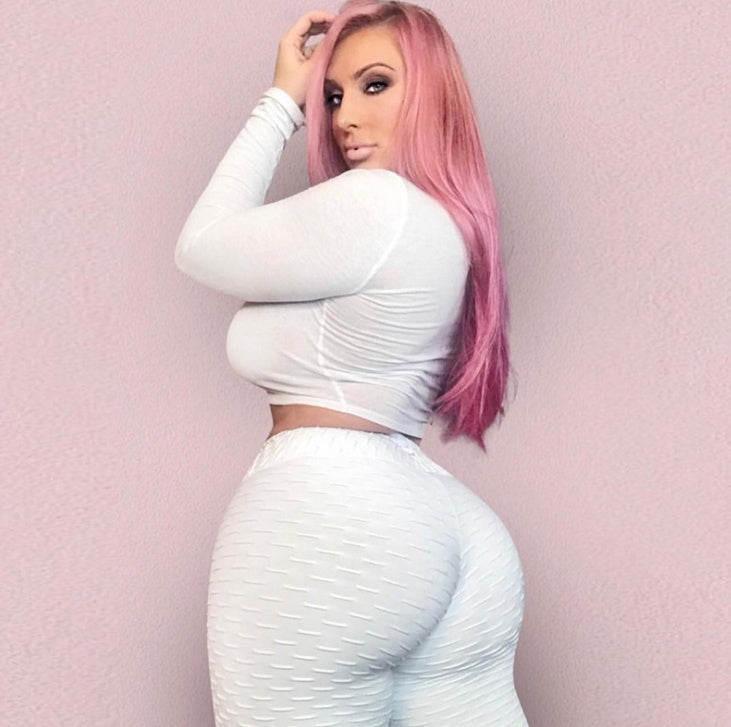 Booty Lifting Anti Cellulite Scrunch Leggings Without Pocket Women dealsniper-net