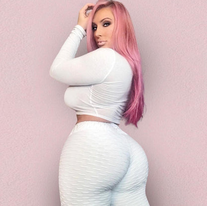 Booty Lifting Anti Cellulite Scrunch Leggings Without Pocket Women dealsniper-net