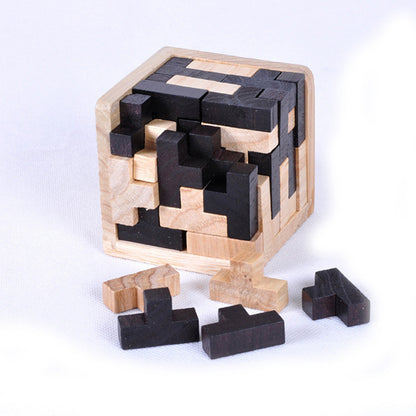 Creative 3D Puzzle Luban Interlocking Wooden Toy Early Educational Toys Puzzles Kids DealSniper.net