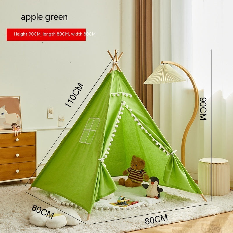 Children's Indoor Tent Princess Castle Play House Toys Pets DealSniper.net 110cm Apple Green