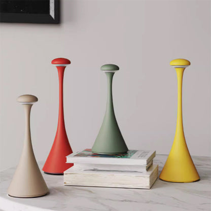 Portable Rechargeable Aluminum Table Lamp Bedroom Bedside Ambience Light Home Decor Gym From House