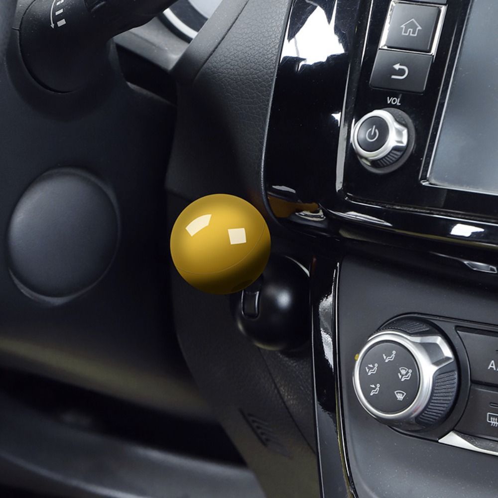 All-metal Ball Rod Car One-key Start Button Starting Cover Vehicle dealsniper-net Yellow Alloy Rod