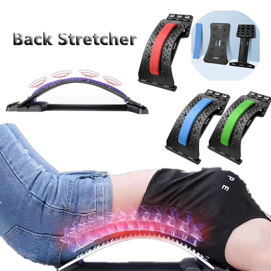 Back Stretcher Adjustable Back Cracker Massage Waist Neck Fitness Health dealsniper-net