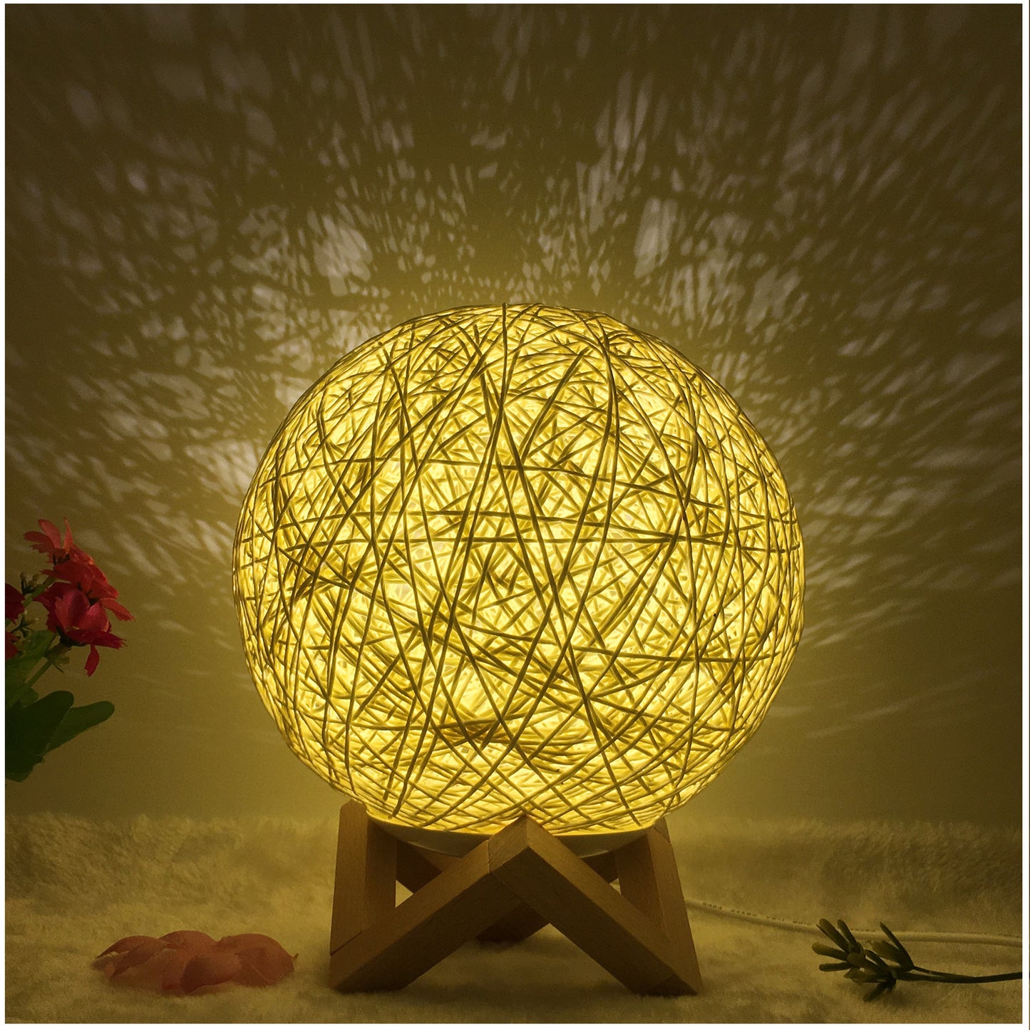 Creative Linen Table Lamp Novel and Unique LED Intelligent