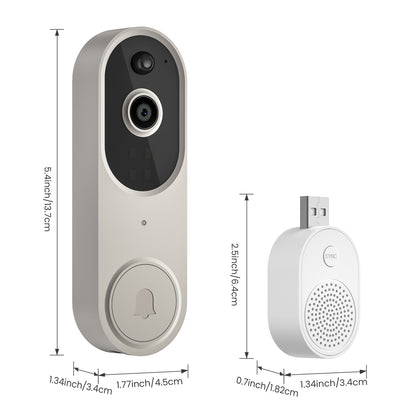 M50 Intelligent Visual Doorbell Wireless Camera House DealSniper.net M50 Beige USB