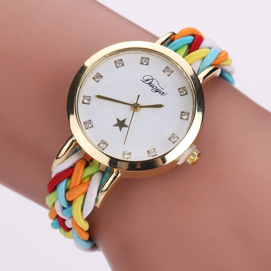 New multicolor woven ladies watch Jewelry dealsniper-net Color