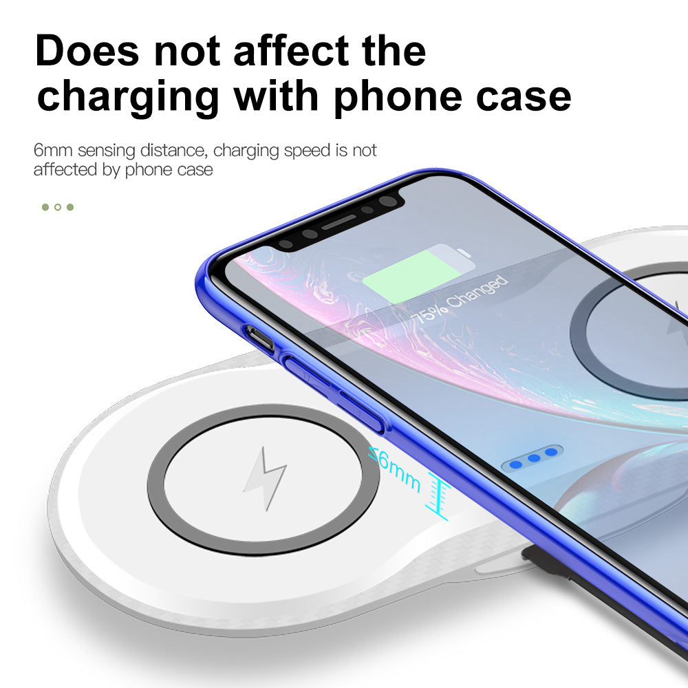 Wireless Charger Dual Mobile Phone Charger Electronics Gym From House