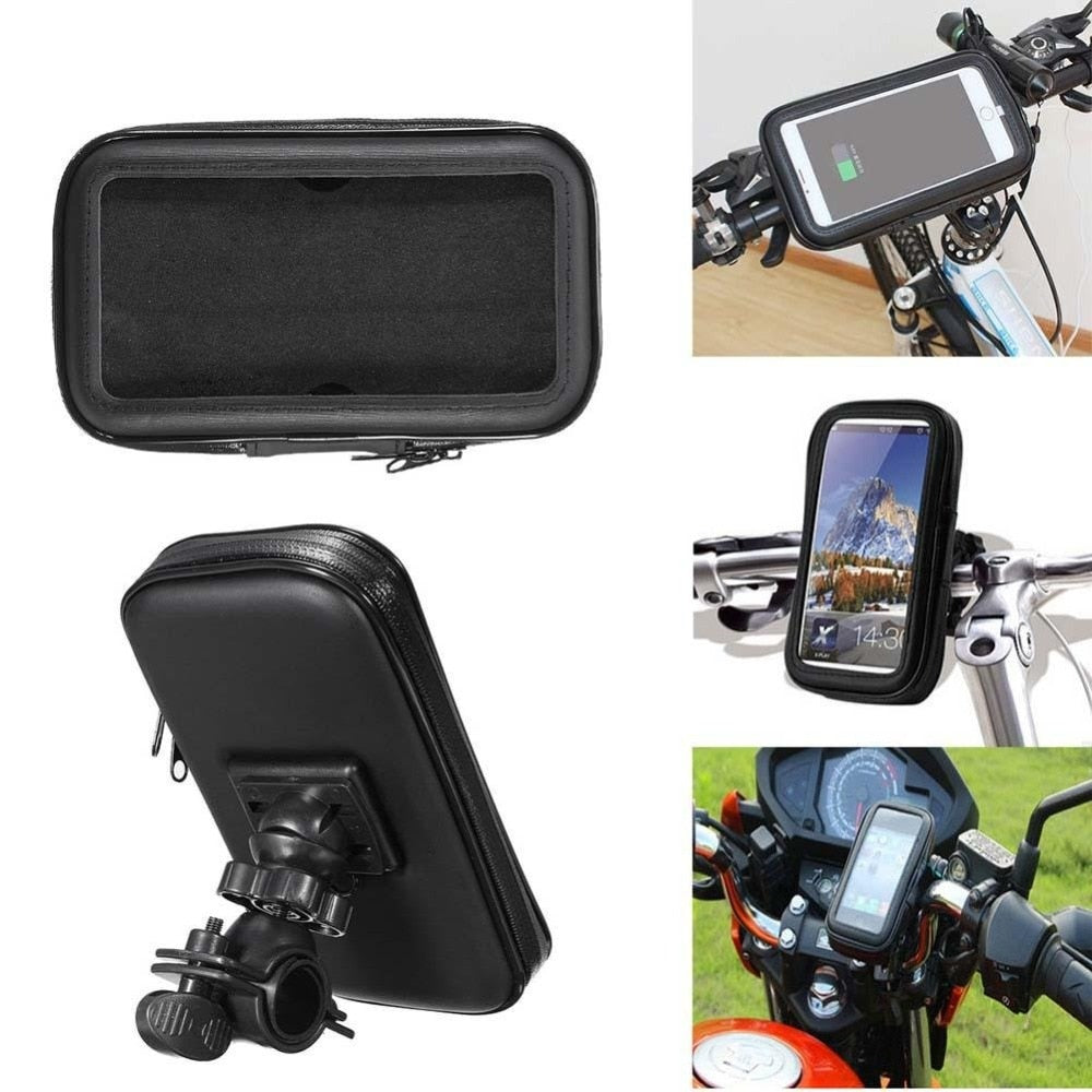 Untoom Bicycle Motorcycle Phone Holder Waterproof Bike Phone Case Bag Outdoor dealsniper-net