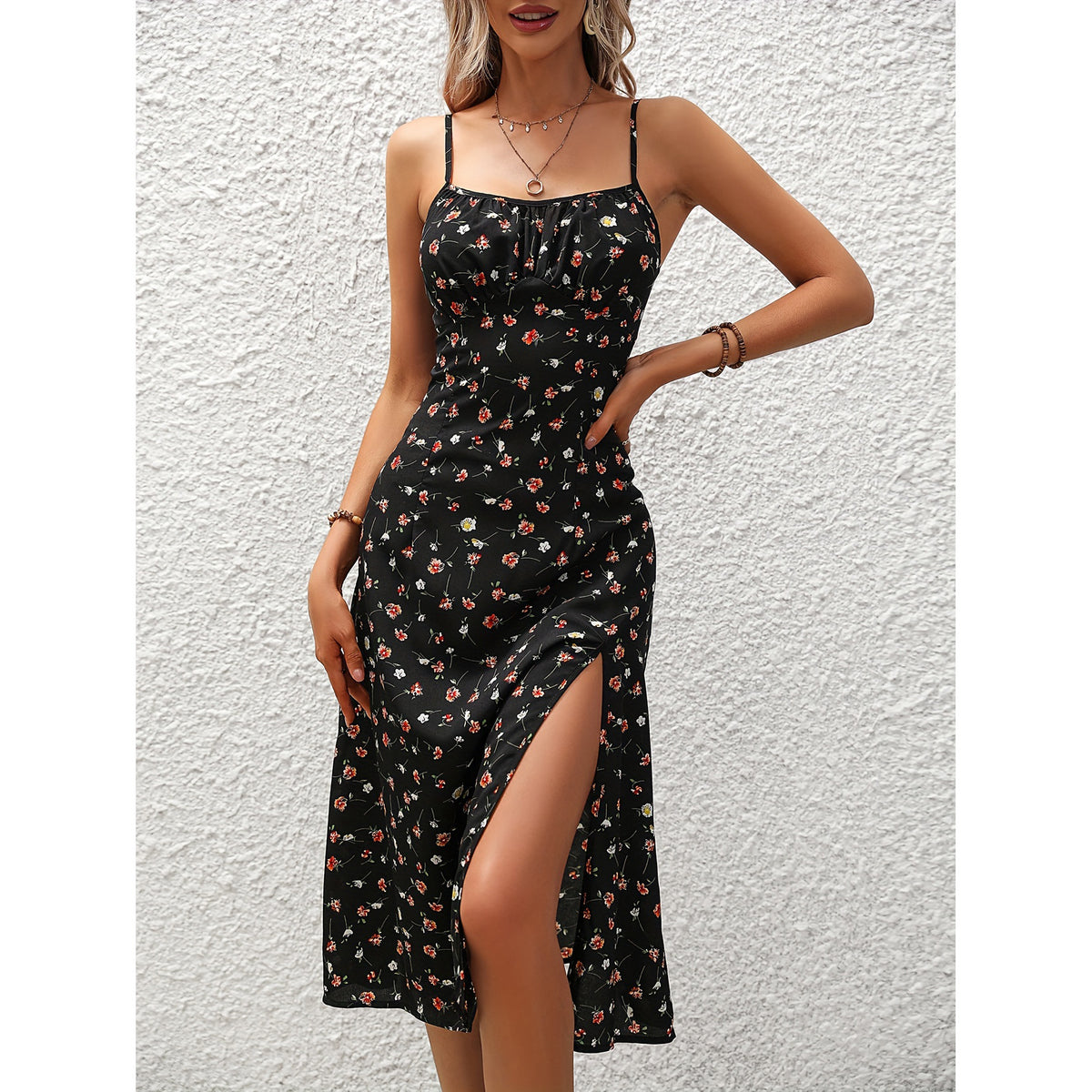Trendy Women's Dress Summer New Style Cross-Border Women Gym From House Black L