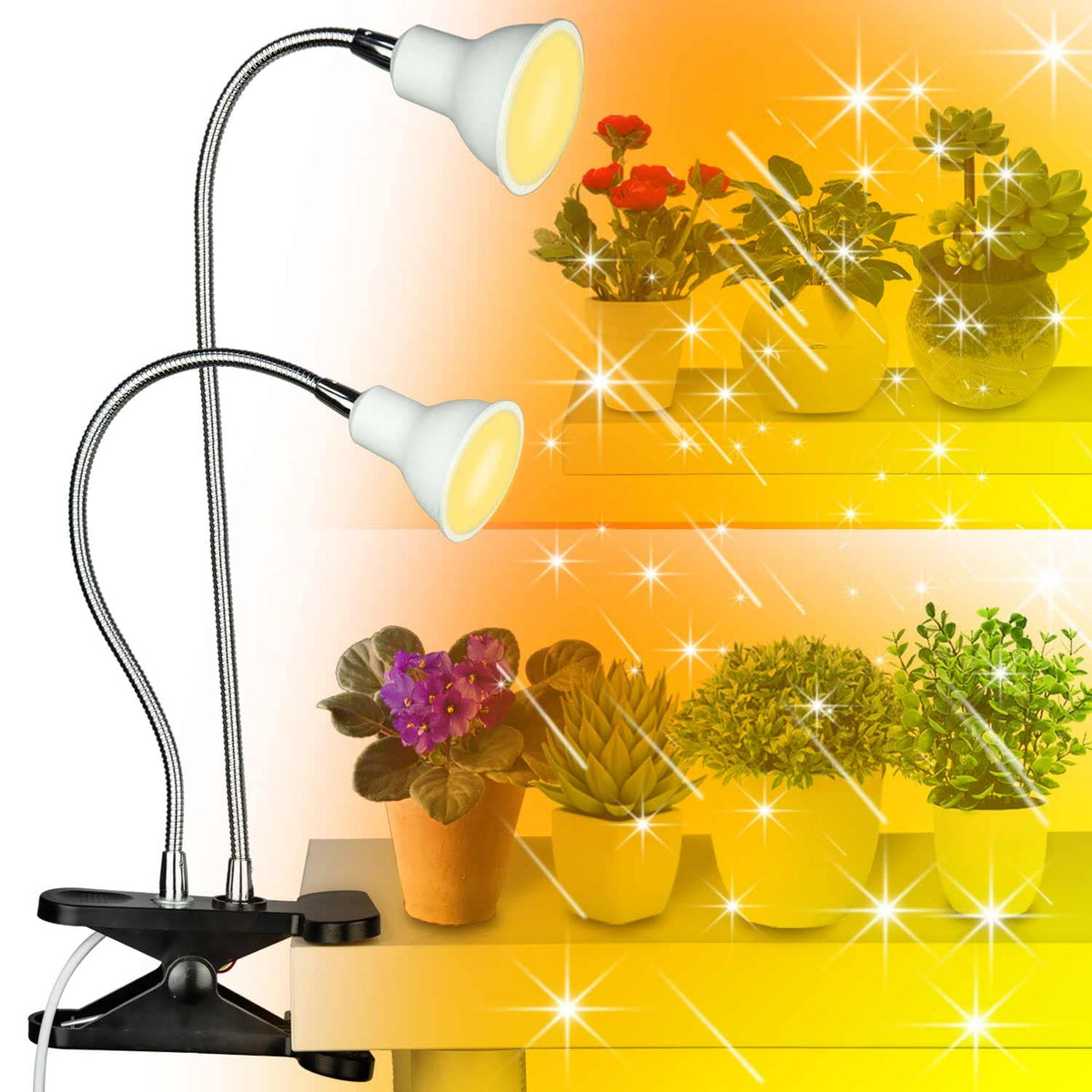 LED Grow Light 360 Degrees Flexible Desk Lamp Holder E27 House DealSniper.net