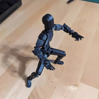 Multi-Jointed Movable Shapeshift Robot 2.0 3D Printed Kids dealsniper-net Mysterious Black