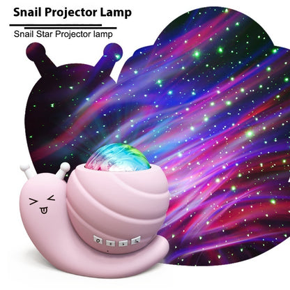 New Snail Starry Sky Projection Lamp Projector Gadgets Gym From House Pink Basic Model