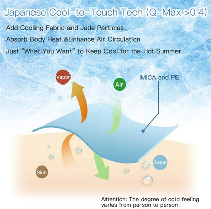 Cooling Blanket Cooling Fiber Absorb Heat Washable Cover House DealSniper.net