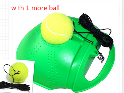 Senior Single Tennis Training Base And Tennis Ball Seat Outdoor DealSniper.net Green with 1 more ball