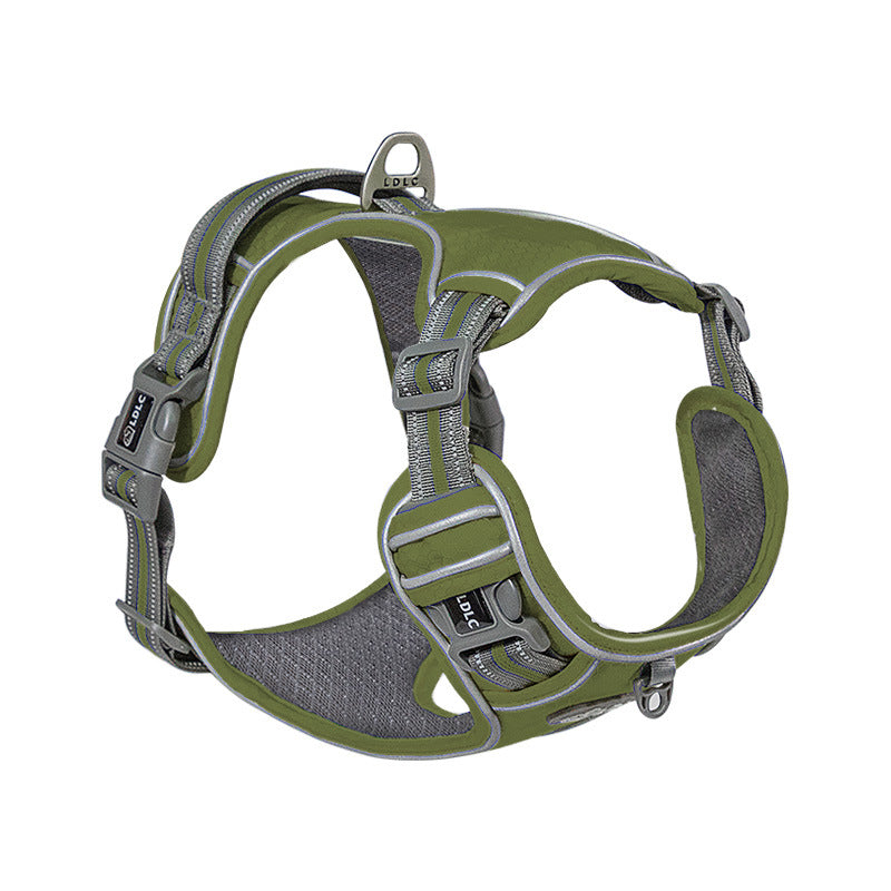 Pets out chest strap Pets dealsniper-net Army Green L