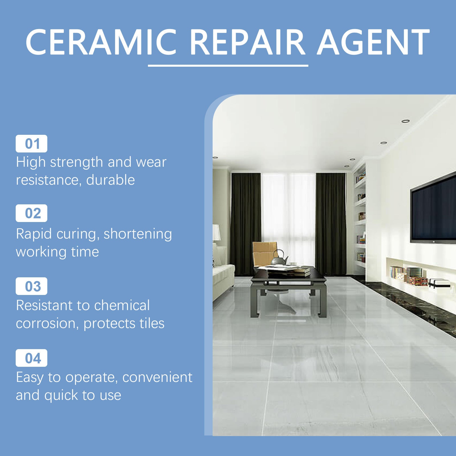 Tile Repair Glue Living Room And Kitchen Toilet House DealSniper.net