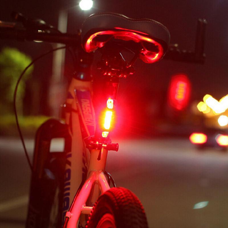 Bike Bicycle light LED Taillight Outdoor dealsniper-net OPP bagged RED WHI light