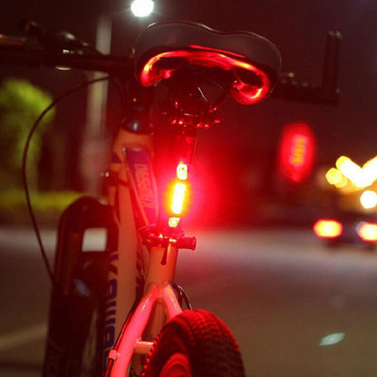 Bike Bicycle light LED Taillight Outdoor dealsniper-net OPP bagged RED WHI light