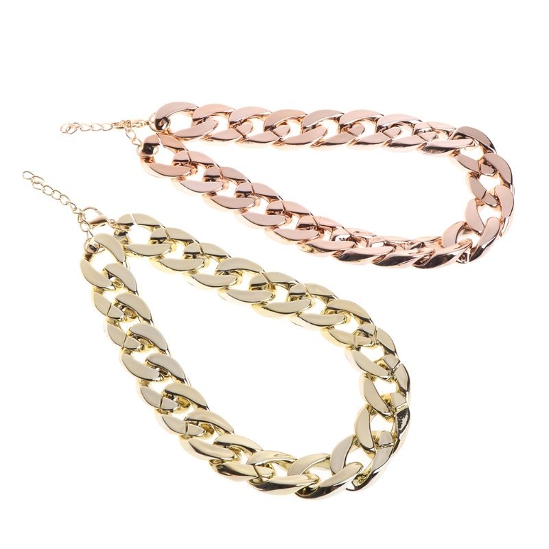 Pet Necklace Thick Gold Chain Plated Pets dealsniper-net Rose Gold 1pcs 36cm