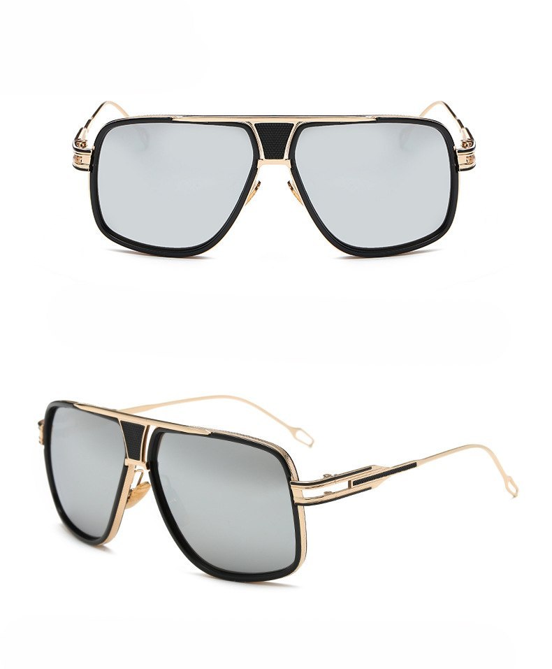 Sunglasses Men Brand Designer Sun Glasses Driving Oculos Men DealSniper.net Silver