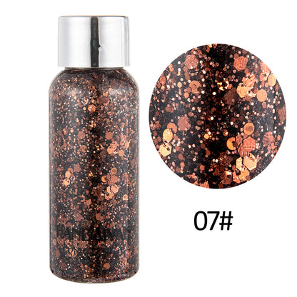 Eye Glitter Nail Hair Body Face Glitter Gel Art Heart Loose Sequins Beauty dealsniper-net Brown