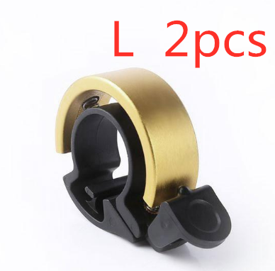Aluminum Alloy Bicycle Bell For Children Adults Moutain Bike Cycling Outdoor DealSniper.net L Gold 2pcs