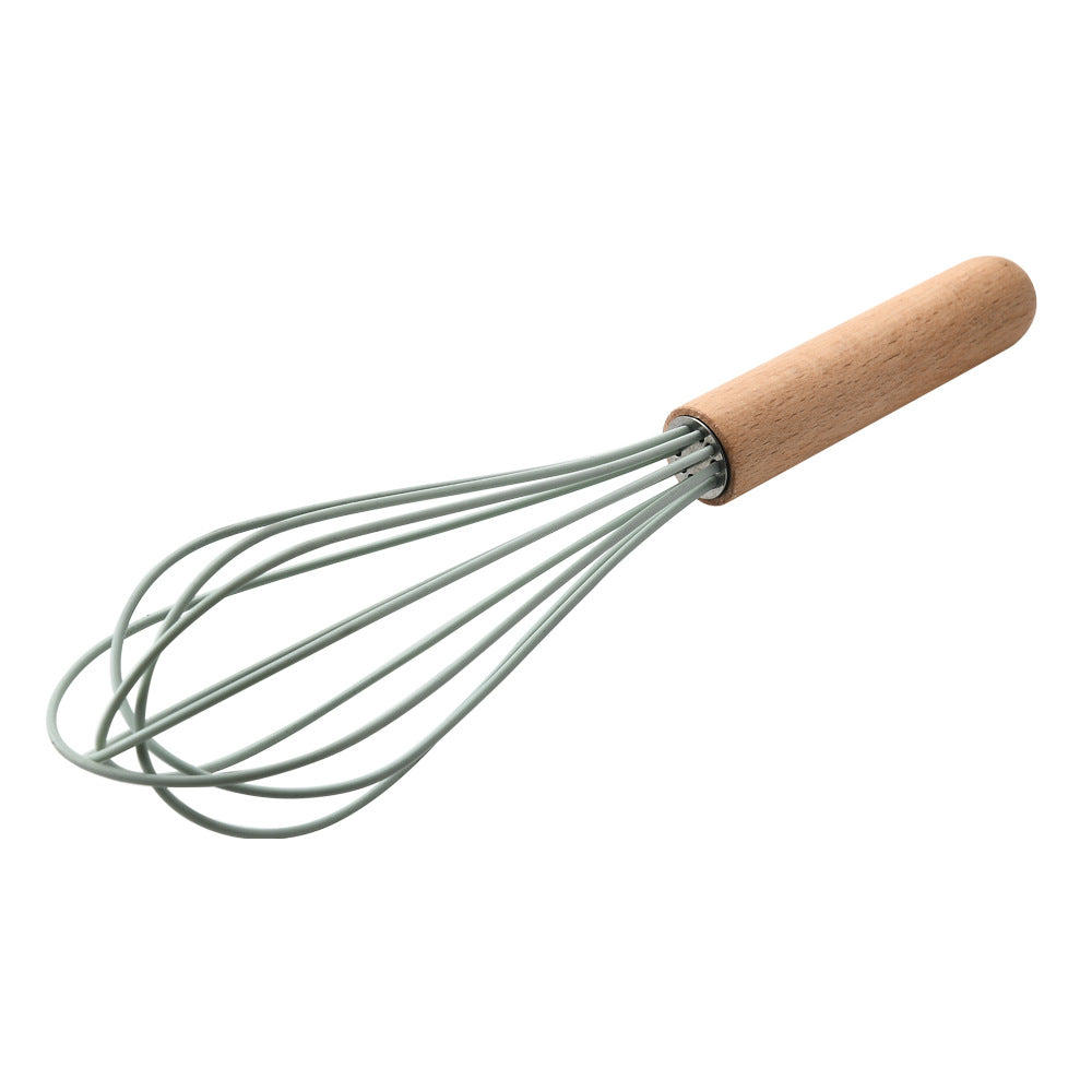 Silicone Kitchenware With Wooden Handle Kitchen dealsniper-net 10style green