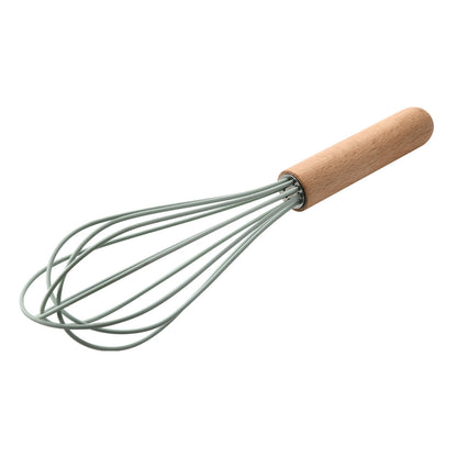 Silicone Kitchenware With Wooden Handle Kitchen dealsniper-net 10style green