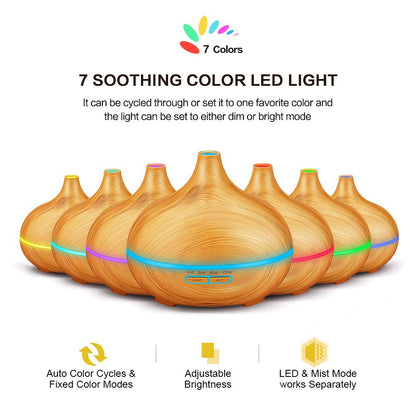 550ml Aromatherapy Machine Ultrasonic Humidifier Home Decor DealSniper.net