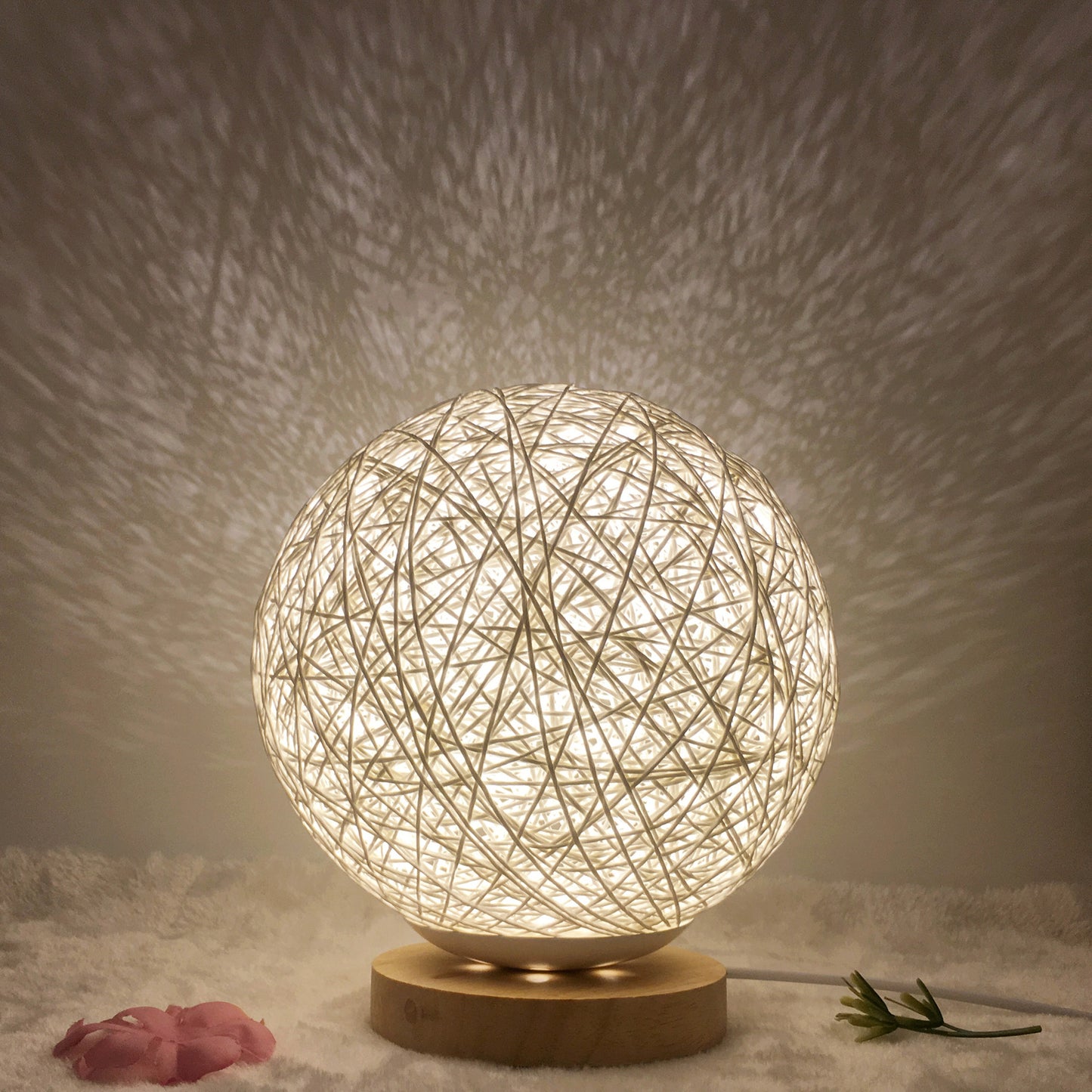 Creative Linen Table Lamp Novel and Unique LED Intelligent Home Decor Gym From House