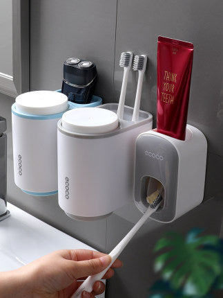 Wall Mounted Automatic Toothpaste Holder Bathroom Accessories Set Dispenser Kitchen dealsniper-net