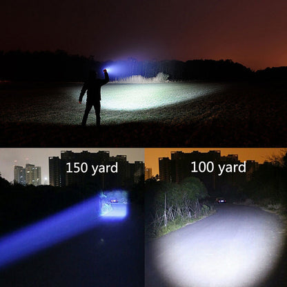 Portable Mini Flashlight LED ZOOM Torch Hunting Flashlight