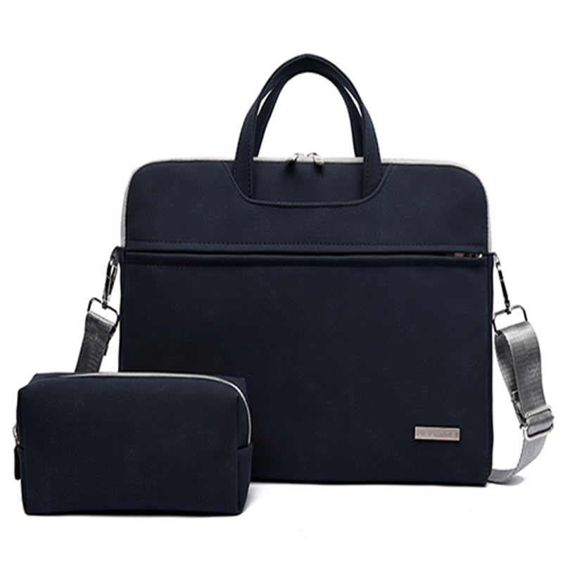 PU Leather Women Laptop Bag Notebook Carrying Case Electronics dealsniper-net Black 13.3inch