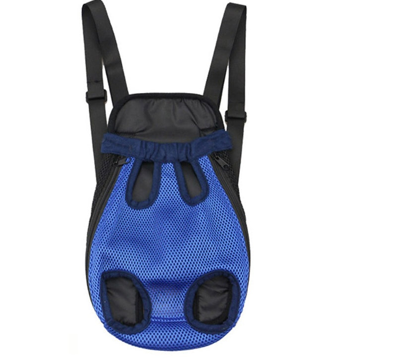 Portable Dog Backpack Pets dealsniper-net Blue grid L