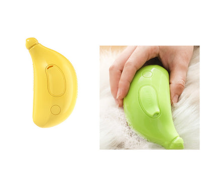 3 In 1 Pet Steam Brush Cat Dog Cleaning Steamy Spray Pets dealsniper-net Yellow Green