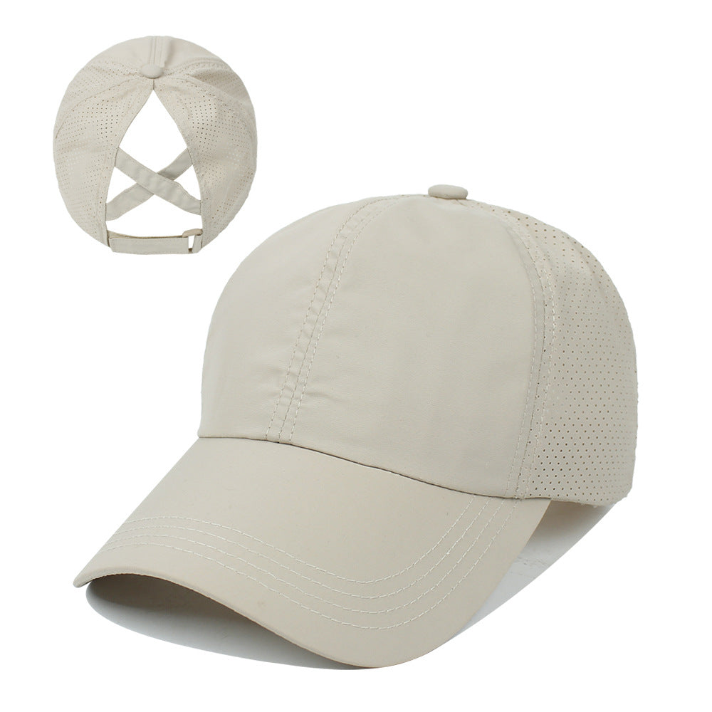 Women's New Outdoor Sports Ponytail Baseball Hat Women Gym From House