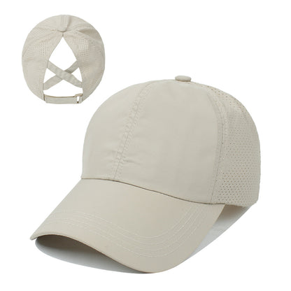 Women's New Outdoor Sports Ponytail Baseball Hat Women Gym From House
