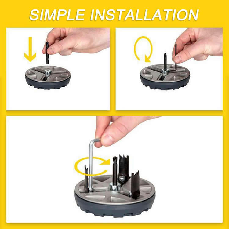 Adjustable Punching Saw Adjustable Cutting Diameter  Easy And Fast