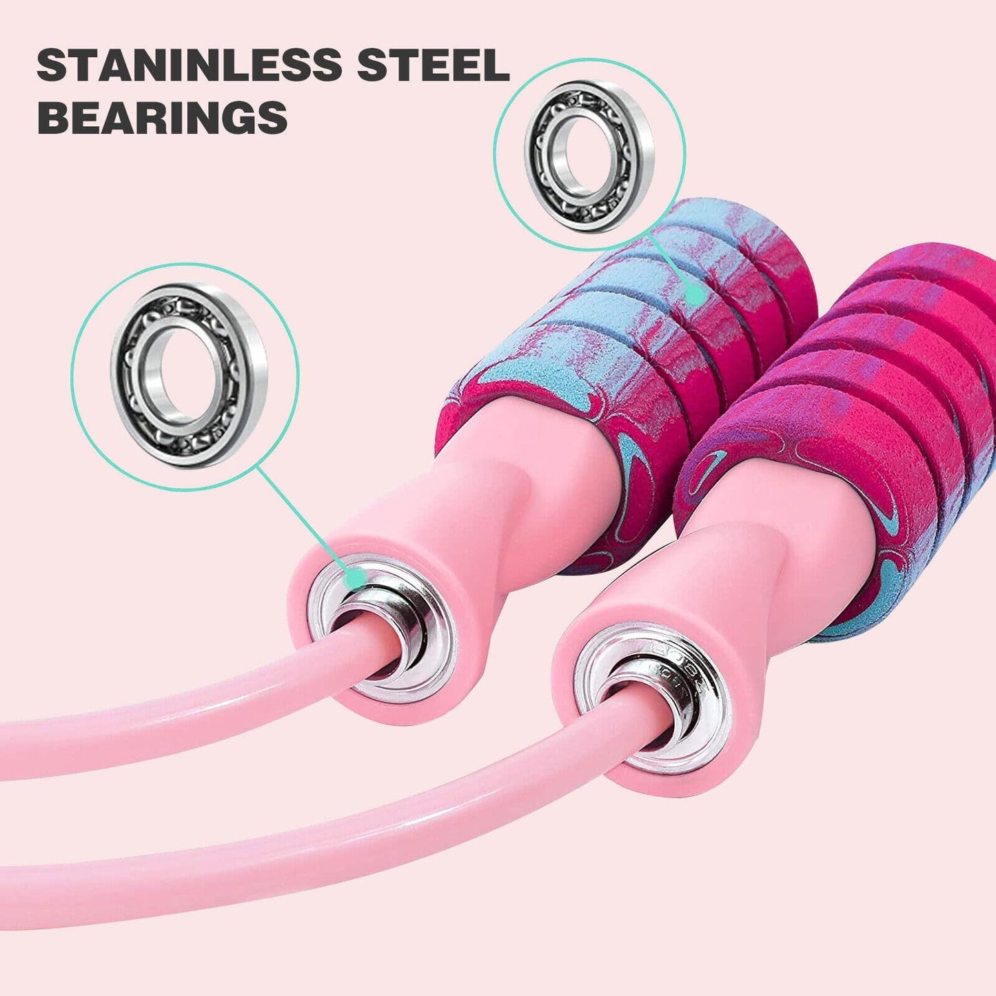 Rope With 2 In 1 Training Adjustable Ropeless Skipping Rope Sports DealSniper.net
