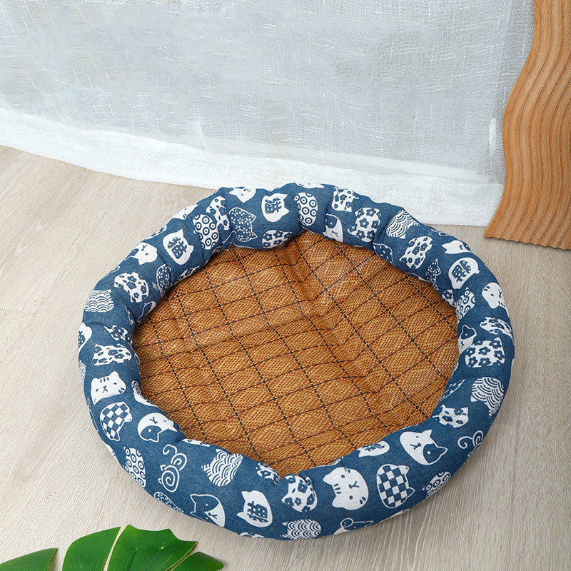 Fashionable Cool Mat Breathable Pet Kennel Pets Gym From House Blue Cat 35cm