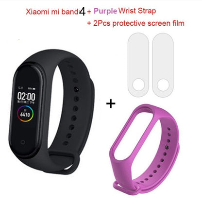 Global Version Xiaomi mi band 3 Fitness Tracker Smart Bracelet Jewelry Gym From House Bande 4+purple