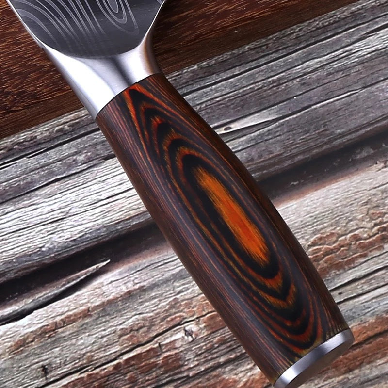 Net Red Kitchen Knife Damascus Laser Grain Chef Kitchen DealSniper.net
