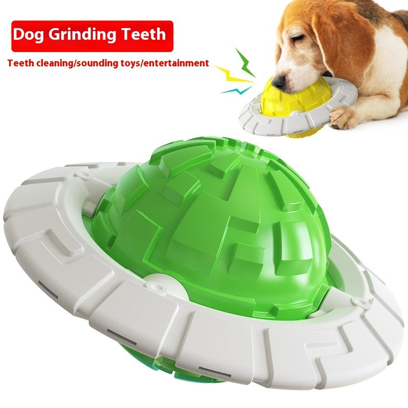 Dog Toy Sound Interaction Teether Ball Pet Supplies Pets dealsniper-net Green