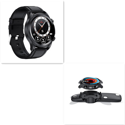 Oxygen ECG Temperature Blood Pressure Heart Rate Monitoring Laser Smart Watch Electronics DealSniper.net Black set E400