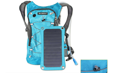 Outdoor riding solar charging backpack men and women lightweight skin sports backpack Men DealSniper.net