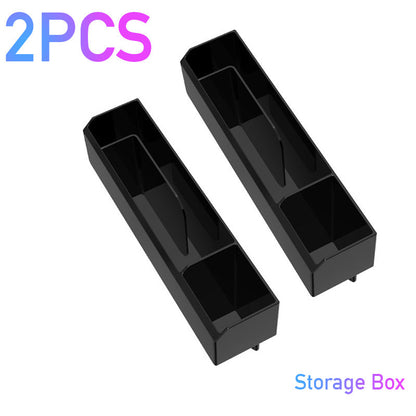 Car Organizer with Charger Cable Car Seat Gap Storage Box with Cable Vehicle Gym From House Storage Box 2pcs