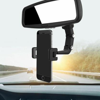 Universal 360 Rotation Car Rear View Mirror Mount Stand GPS Cell Phone Holder US Phones DealSniper.net