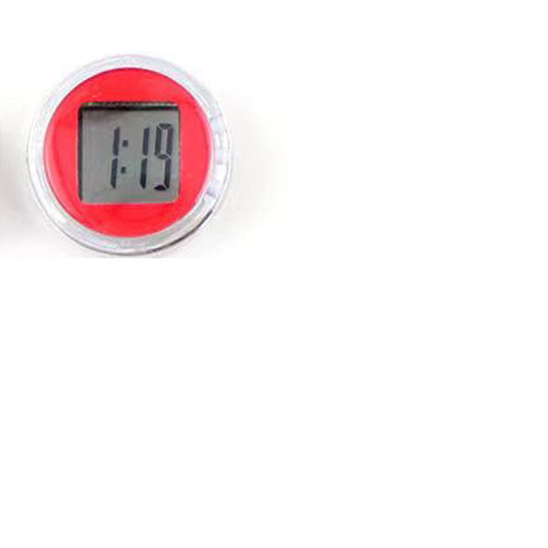 Waterproof car clock watch for motorcycle and electric vehicle can be pasted Vehicle dealsniper-net Red