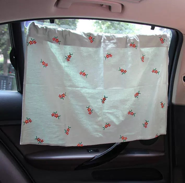 Pastoral Style Korea's New Car Curtains Vehicle Gym From House D